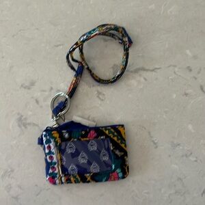 Vera Bradley Zip ID Case w/lanyard